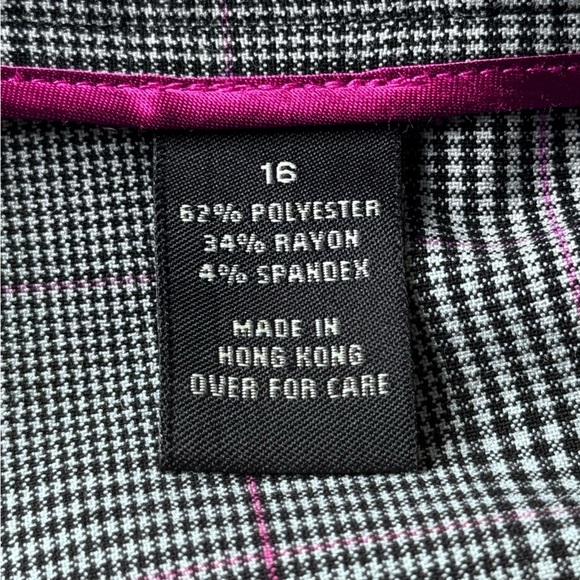 Lane Bryant Vintage Grey Plaid Mini Skirt Size 16 Preppy - Picture 9 of 9